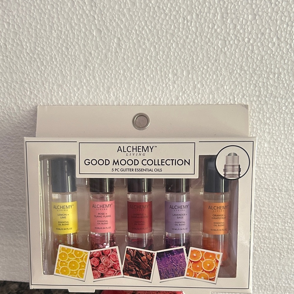 Alchemy Living Good Mood Collection 5pc Glitter Essential Oils - Multicolor